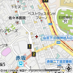 ヨプの王豚塩焼 赤坂店周辺の地図