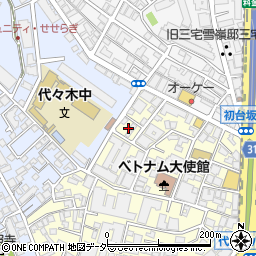 東京都渋谷区元代々木町47周辺の地図