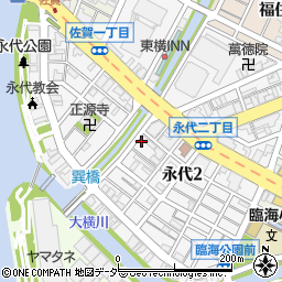 東京都江東区永代周辺の地図