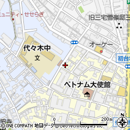 東京都渋谷区元代々木町47-6周辺の地図