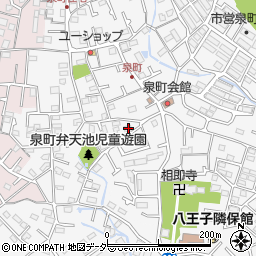 東京都八王子市泉町1300-2周辺の地図