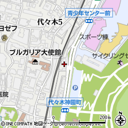 東京都渋谷区代々木5丁目61周辺の地図