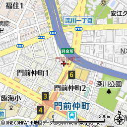 コムコム 門前仲町店周辺の地図