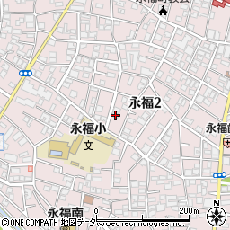 東京都杉並区永福2丁目34-5周辺の地図