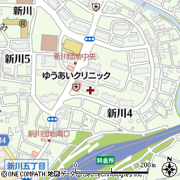 東京都三鷹市新川4丁目25-16周辺の地図
