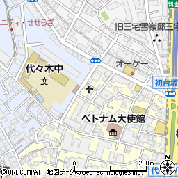 東京都渋谷区元代々木町47-8周辺の地図