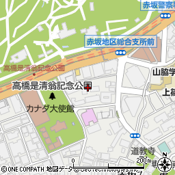 東京都港区赤坂7丁目2周辺の地図