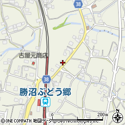 山梨県甲州市勝沼町菱山2407-1周辺の地図