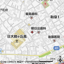東京都杉並区和泉2丁目30-6周辺の地図