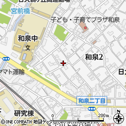 東京都杉並区和泉2丁目19-13周辺の地図