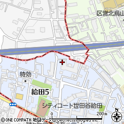 東京都世田谷区給田5丁目周辺の地図