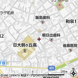 東京都杉並区和泉2丁目30-7周辺の地図