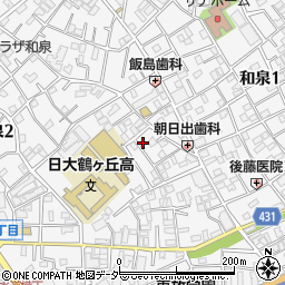 東京都杉並区和泉2丁目30-7周辺の地図