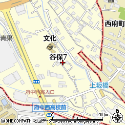 東京都国立市谷保7丁目14-32周辺の地図