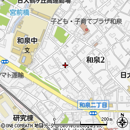 東京都杉並区和泉2丁目19-12周辺の地図