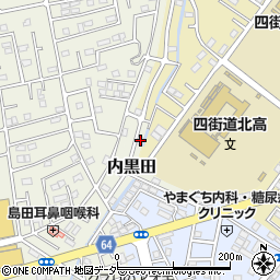 千葉県四街道市内黒田968-9周辺の地図