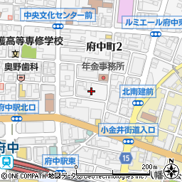 東京都府中市府中町2丁目11周辺の地図