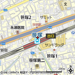 うなとり×宇奈とと 笹塚店周辺の地図