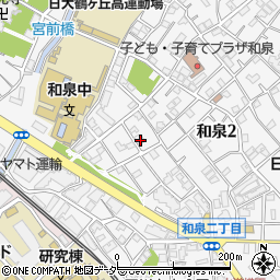 東京都杉並区和泉2丁目19-2周辺の地図