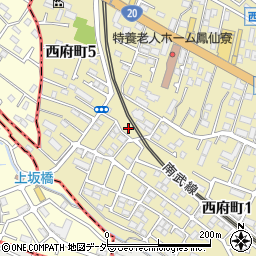 東京都府中市西府町1丁目35-2周辺の地図