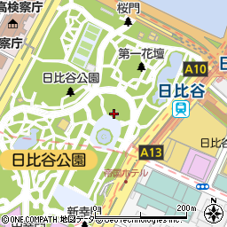 日比谷公園小音楽堂周辺の地図