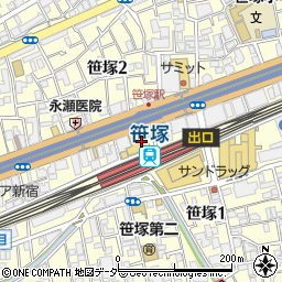 笹塚ボウル周辺の地図