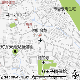 東京都八王子市泉町1307周辺の地図
