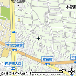 東京都府中市本宿町周辺の地図