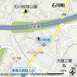 東京都八王子市石川町2465周辺の地図