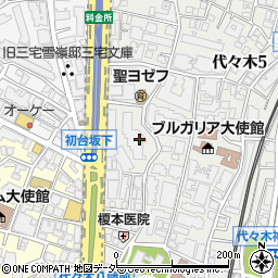 東京都渋谷区代々木5丁目15周辺の地図