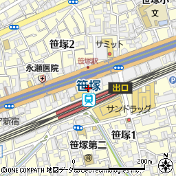 笹塚ピザCamp周辺の地図