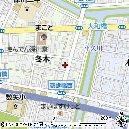 東京都江東区冬木7周辺の地図