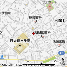 東京都杉並区和泉2丁目30-10周辺の地図