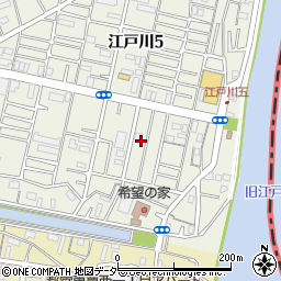 東京都江戸川区江戸川5丁目周辺の地図