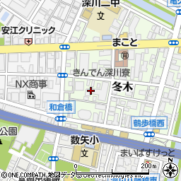 東京都江東区冬木10周辺の地図