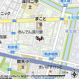 東京都江東区冬木9周辺の地図