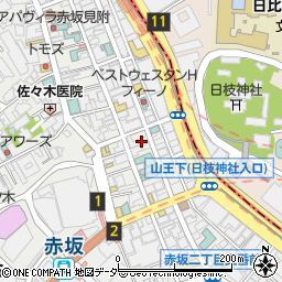 82 赤坂店周辺の地図