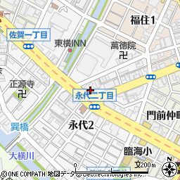 みずほ銀行深川支店 ＡＴＭ周辺の地図
