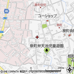 東京都八王子市泉町1194-4周辺の地図
