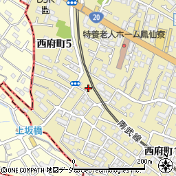 東京都府中市西府町1丁目35-5周辺の地図