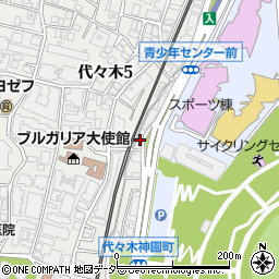 東京都渋谷区代々木5丁目60-2周辺の地図