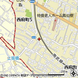 東京都府中市西府町1丁目35周辺の地図