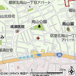 東京都世田谷区北烏山1丁目18周辺の地図
