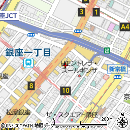 東京都中央区銀座1丁目8-19周辺の地図