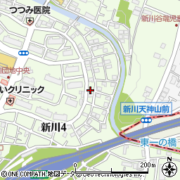 東京都三鷹市新川4丁目18-3周辺の地図
