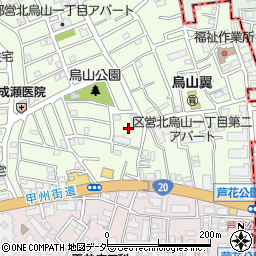 東京都世田谷区北烏山1丁目22周辺の地図