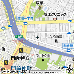 東京都江東区深川2丁目4周辺の地図