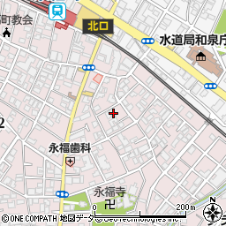 東京都杉並区永福1丁目40-10周辺の地図