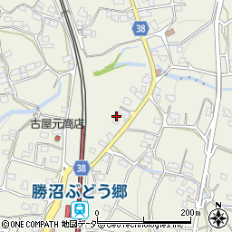 山梨県甲州市勝沼町菱山2406周辺の地図