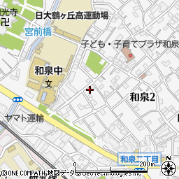 東京都杉並区和泉2丁目19-6周辺の地図